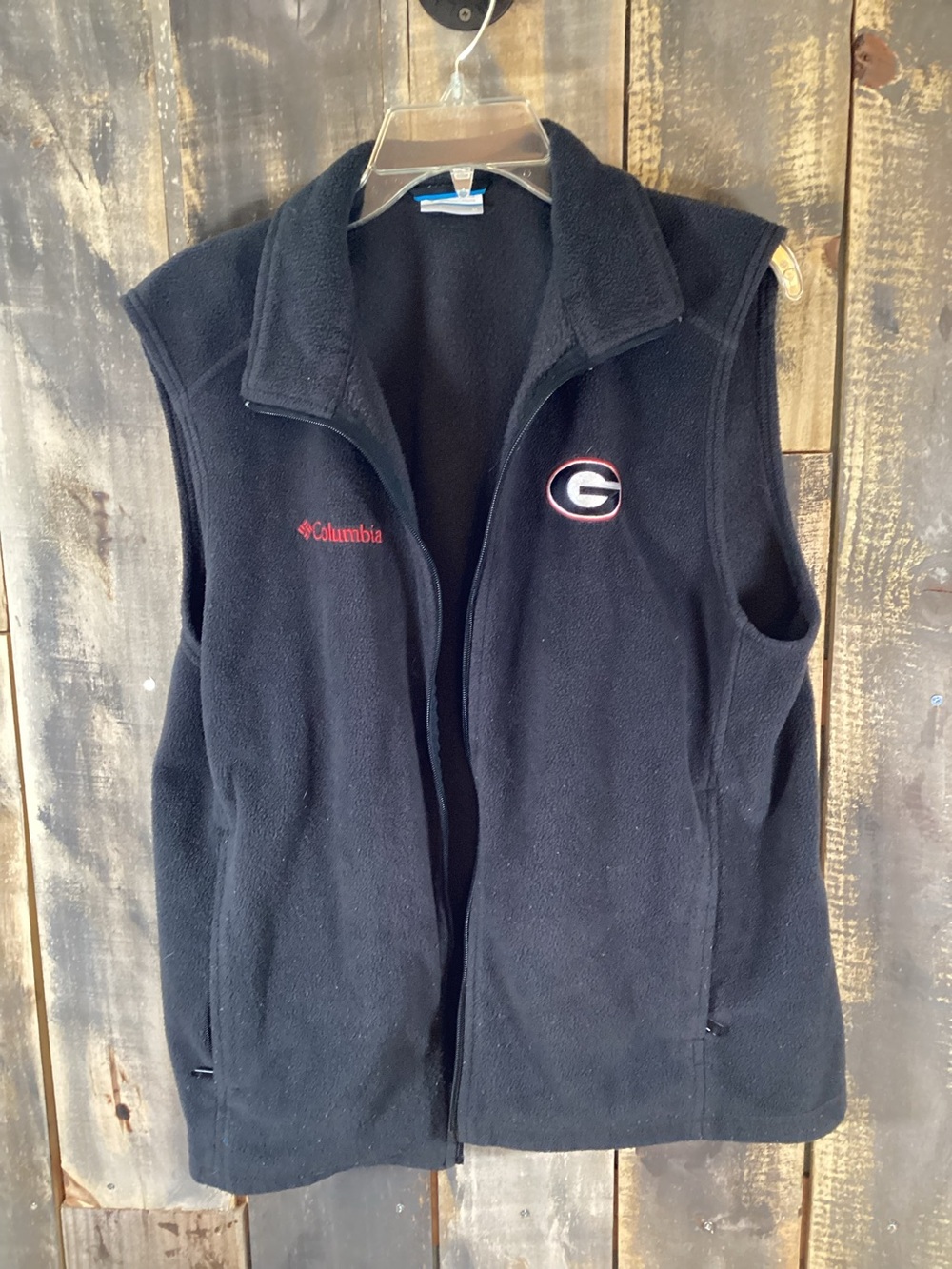 Columbia fleece vest Georgia Bulldogs men’s size medium